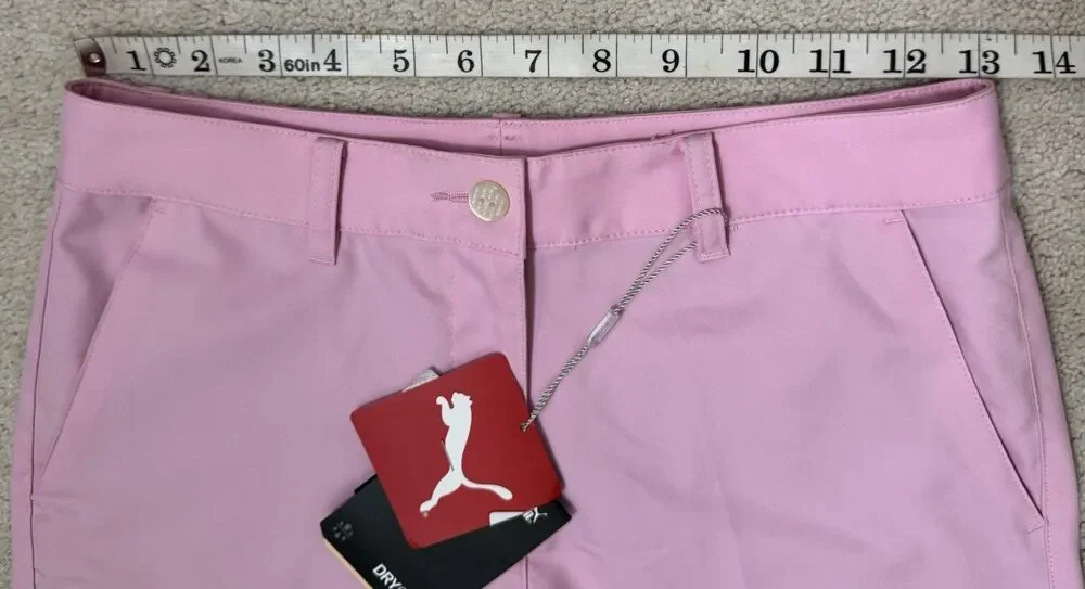 NWT's Puma Drycell Boys 12 Pink Golf Pocket Shorts Size 11/12